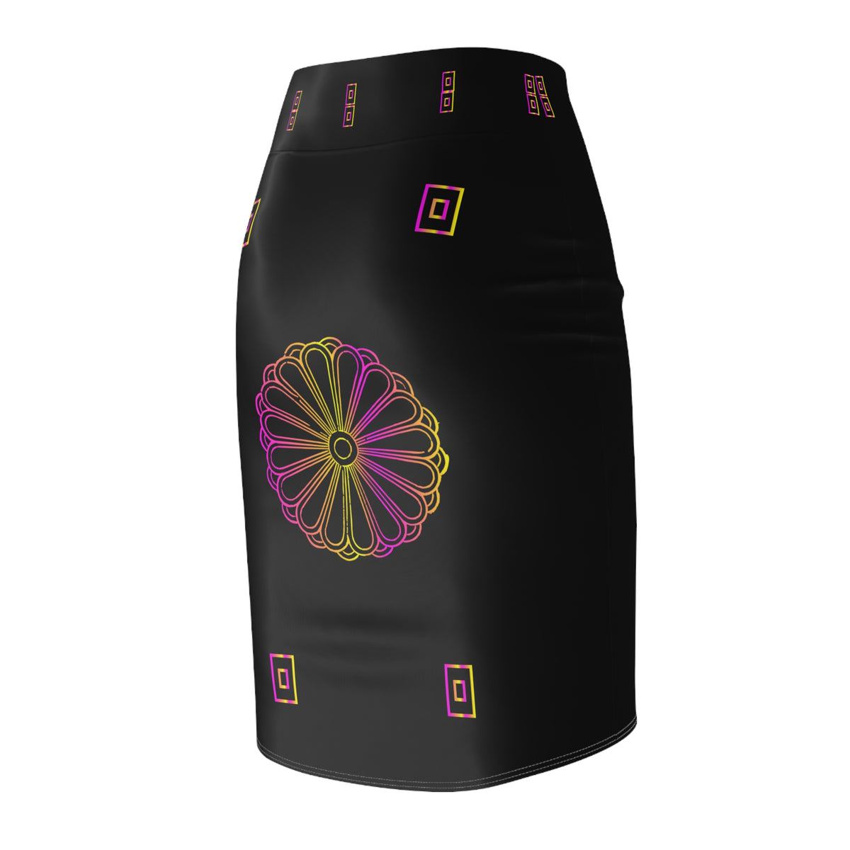 Geisha Sun Pencil Skirt