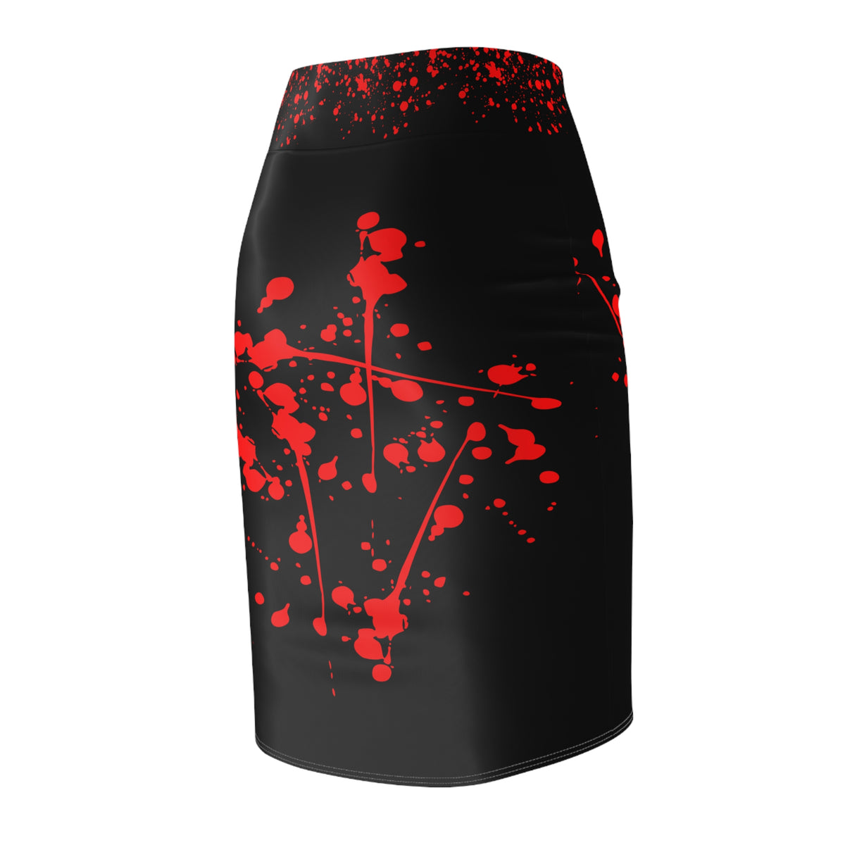 Splatter Punk Pencil Skirt