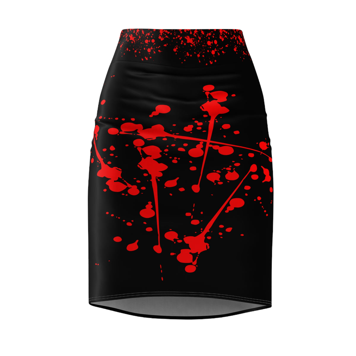 Splatter Punk Pencil Skirt