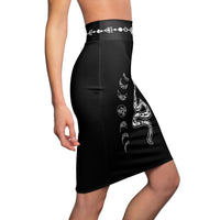 Mystical Snake Pencil Skirt