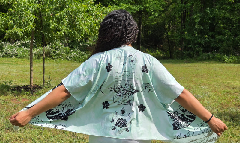 Lotus Night Kimono
