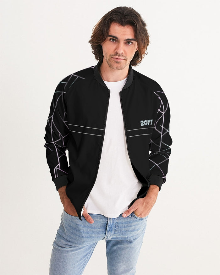 Pop Flair Men's All-Over Print Bomber Jacket