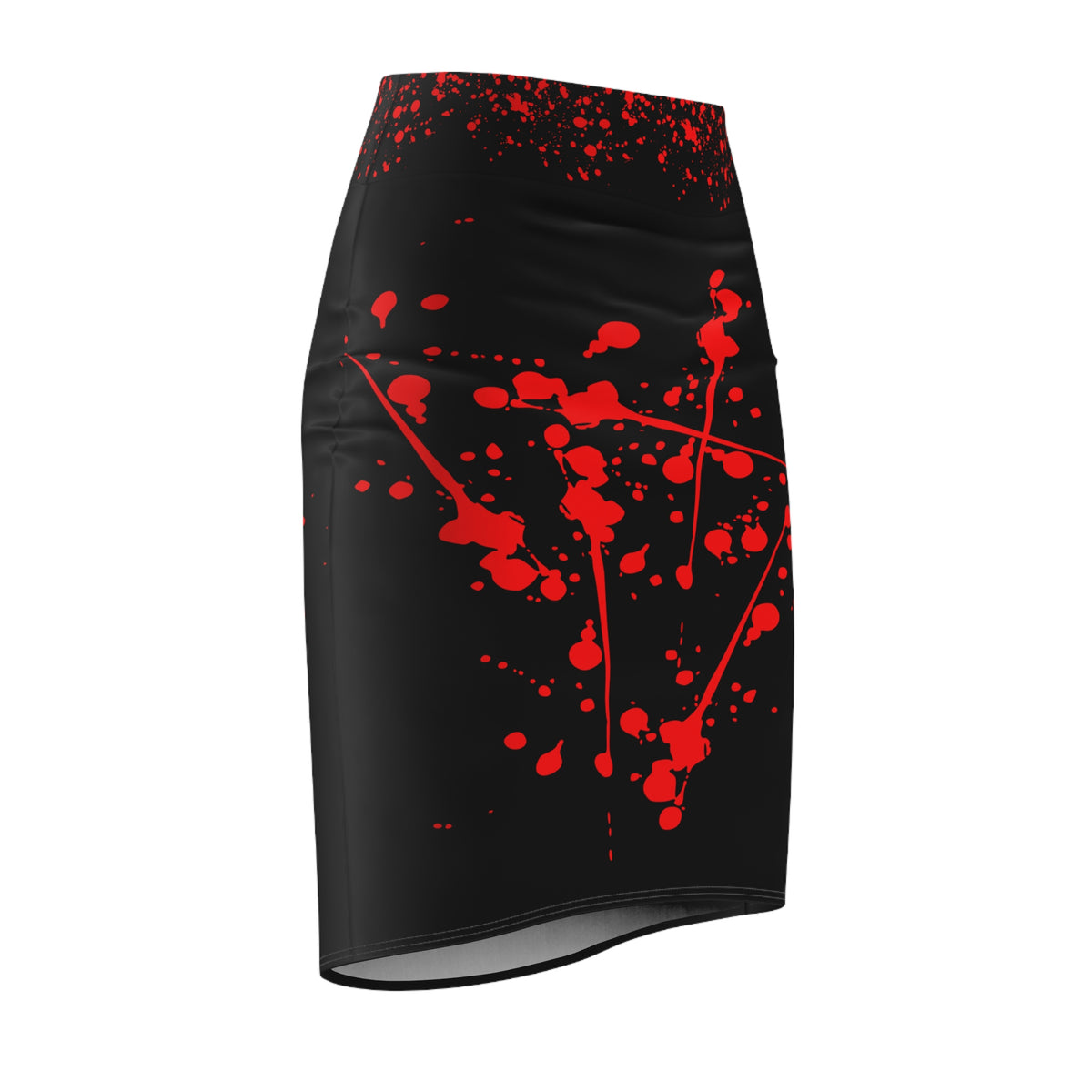 Splatter Punk Pencil Skirt