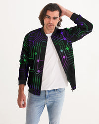 NeoCircuit Men's All-Over Print Bomber Jacket