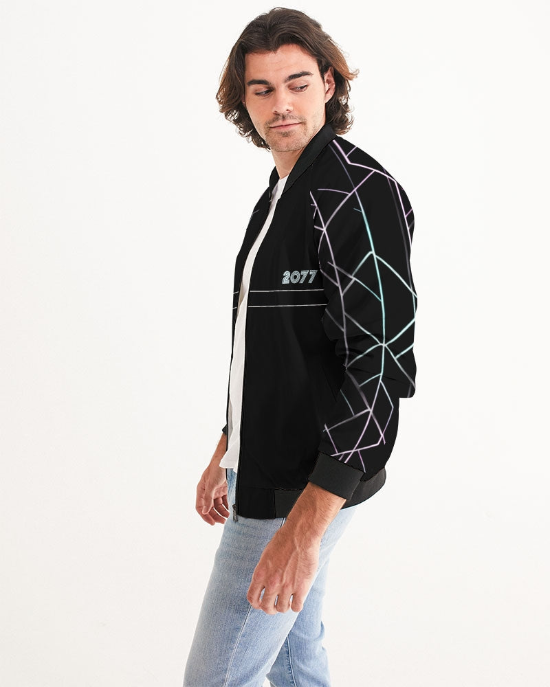 Pop Flair Men's All-Over Print Bomber Jacket