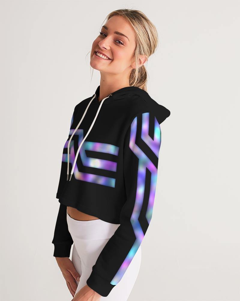 womens graphic cropped hoodie - Innitiwear